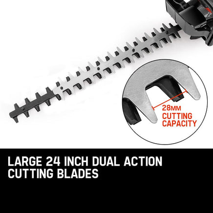 Baumr-AG 26CC Petrol Hedge Trimmer - 2-Stroke Clipper Saw Precision 24 Blade Kings Warehouse 