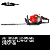 Baumr-AG 26CC Petrol Hedge Trimmer - 2-Stroke Clipper Saw Precision 24 Blade Tools Kings Warehouse 