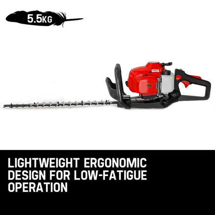 Baumr-AG 26CC Petrol Hedge Trimmer - 2-Stroke Clipper Saw Precision 24 Blade Tools Kings Warehouse 