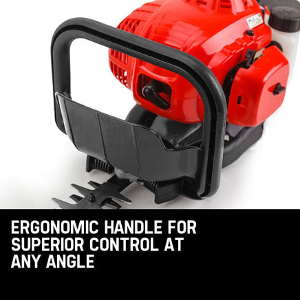 Baumr-AG 26CC Petrol Hedge Trimmer - 2-Stroke Clipper Saw Precision 24 Blade Tools Kings Warehouse 