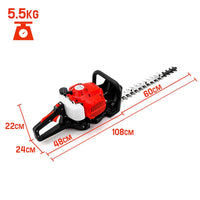 Baumr-AG 26CC Petrol Hedge Trimmer - 2-Stroke Clipper Saw Precision 24 Blade Tools Kings Warehouse 