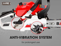 Baumr-AG 38CC Petrol Commercial Chainsaw 16 Bar E-Start 3.2 HP Chain Saw Tools Kings Warehouse 