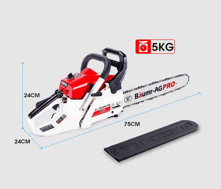 Baumr-AG 38CC Petrol Commercial Chainsaw 16 Bar E-Start 3.2 HP Chain Saw Tools Kings Warehouse 