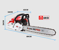 Baumr-AG 52CC Petrol Commercial Chainsaw 20 Bar E-Start Chain Saw Tools Kings Warehouse 