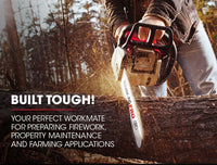 Baumr-AG 52CC Petrol Commercial Chainsaw 20 Bar E-Start Chain Saw Tools Kings Warehouse 