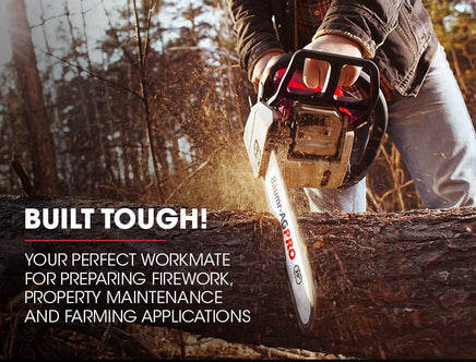 Baumr-AG 52CC Petrol Commercial Chainsaw 20 Bar E-Start Chain Saw Tools Kings Warehouse 