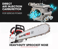 Baumr-AG 52CC Petrol Commercial Chainsaw 20 Bar E-Start Chain Saw Tools Kings Warehouse 