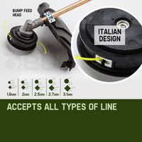 BAUMR-AG 65cc 9in1 Long Reach Garden Multi-tool, Pole Saw, Hedge & Line Trimmer, Brush Cutter, 12" Tree Trimming Pruning Chainsaw Bar, 2 Extension Shafts Tools Kings Warehouse 