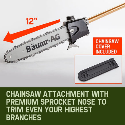 Baumr-AG 65CC Pole Chainsaw Saw Petrol Chain Tree Pruner Extendable Cutter Home & Garden Kings Warehouse 