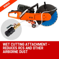 Baumr-AG 75cc Concrete Cut Off Demolition Saw Wet Demo Road Cutter Brick Tools Kings Warehouse 