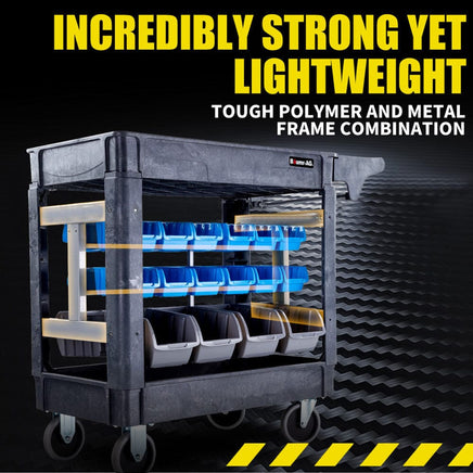 Baumr-AG Parts Bin Trolley Service Utility Cart Storage Mobile Tool Workshop Tools Kings Warehouse 