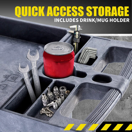 Baumr-AG Parts Bin Trolley Service Utility Cart Storage Mobile Tool Workshop Tools Kings Warehouse 