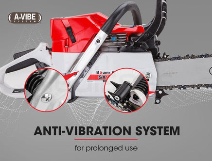 BAUMR-AG Petrol Commercial Chainsaw 24 Bar E-Start Chain Saw Top Handle Pruning Tools Kings Warehouse 