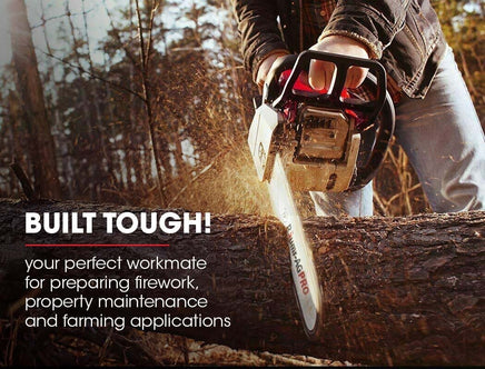 BAUMR-AG Petrol Commercial Chainsaw 24 Bar E-Start Chain Saw Top Handle Pruning Tools Kings Warehouse 