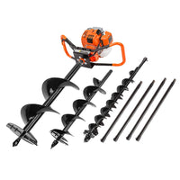 Baumr-AG Post Hole Digger 88CC Posthole Earth Auger Fence Borer Petrol Drill Bit Tools Kings Warehouse 