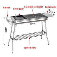 BBQ Grill Barbecue Set Charcoal Kabob Stove Portable Foldable Camping Picnic Home & Garden Kings Warehouse 