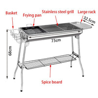 BBQ Grill Barbecue Set Charcoal Kabob Stove Portable Foldable Camping Picnic Home & Garden Kings Warehouse 