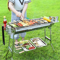 BBQ Grill Barbecue Set Charcoal Kabob Stove Portable Foldable Camping Picnic Home & Garden Kings Warehouse 