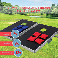 Bean Bag Toss Cornhole Game Set Aluminium Frame Portable Design Gift & Novelty Kings Warehouse 