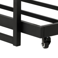 Bed Frame 2x Single Size Metal Trundle Daybed DEAN Furniture Kings Warehouse 