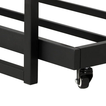 Bed Frame 2x Single Size Metal Trundle Daybed DEAN Furniture Kings Warehouse 