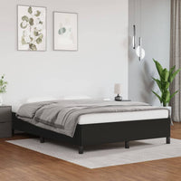 Bed Frame Black 152x203 cm Queen Faux Leather bedroom furniture Kings Warehouse 