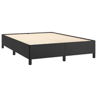 Bed Frame Black 152x203 cm Queen Faux Leather bedroom furniture Kings Warehouse 
