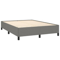 Bed Frame Dark Grey 137x190 cm Double Fabric bedroom furniture Kings Warehouse 