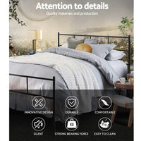 Bed Frame Double Metal Bed Frame SOL Furniture Kings Warehouse 