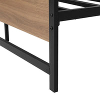 Bed Frame Double Size Metal Base Mattress Platform Foundation Black DREW Furniture Kings Warehouse 