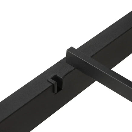 Bed Frame Double Size Metal Base Mattress Platform Foundation Black PAULA Furniture Kings Warehouse 