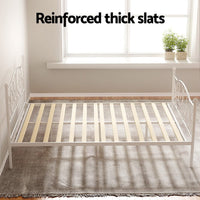 Bed Frame Double Size Metal Bed Frame GROA Furniture Kings Warehouse 