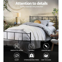 Bed Frame King Single Metal Bed Frames SOL Furniture Kings Warehouse 