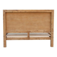 Bed Frame King Size in Solid Wood Veneered Acacia Bedroom Timber Slat in Oak Furniture Kings Warehouse 
