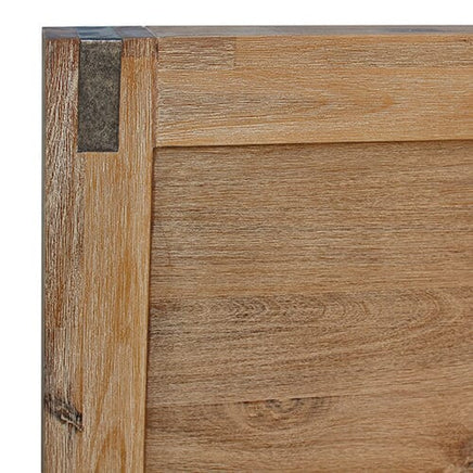 Bed Frame King Size in Solid Wood Veneered Acacia Bedroom Timber Slat in Oak Furniture Kings Warehouse 