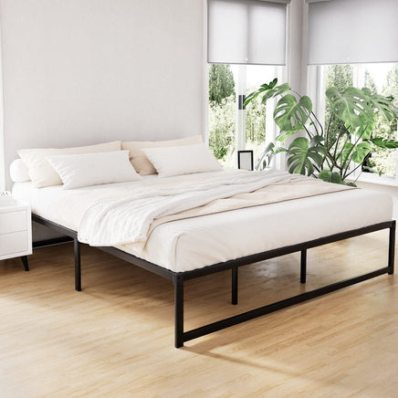 Bed Frame King Size Metal Bed Frame TINO Furniture Kings Warehouse 