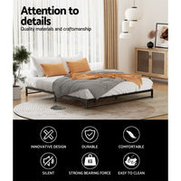 Bed Frame King Size Metal BERU Furniture Kings Warehouse 