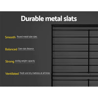 Bed Frame King Size Metal Frame DANE Furniture Kings Warehouse 