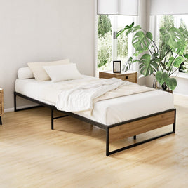 Bed Frame Metal Bed Frame Bed Base OSLO - King Single Furniture Kings Warehouse 