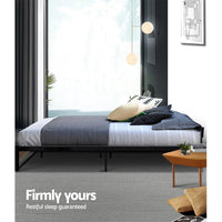 Bed Frame Metal Bed Frame Bed Base OSLO - King Single Furniture Kings Warehouse 