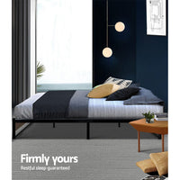 Bed Frame Metal Bed Frame Bed Base OSLO - Queen Furniture Kings Warehouse 