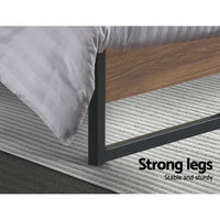 Bed Frame Metal Bed Frame Bed Base OSLO - Single Furniture Kings Warehouse 