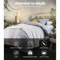 Bed Frame Metal Bed Frame Bed Base OSLO - Single Furniture Kings Warehouse 