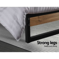 Bed Frame Metal Bed Frame DANE - King Single Furniture Kings Warehouse 