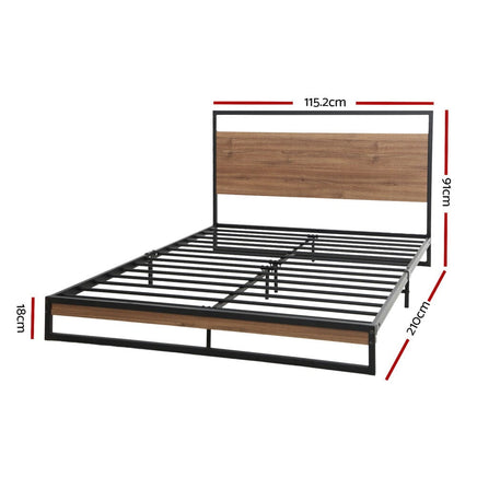 Bed Frame Metal Bed Frame DANE - King Single Furniture Kings Warehouse 