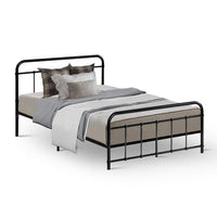 Bed Frame Metal Bed Frame LEO - King Single(Black) Furniture Kings Warehouse 