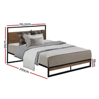 Bed Frame Metal Frame DANE - King Single Furniture Kings Warehouse 