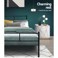 Bed Frame Queen Metal Bed Frame SOL Furniture Kings Warehouse 