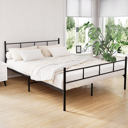 Bed Frame Queen Metal Bed Frame SOL Furniture Kings Warehouse 