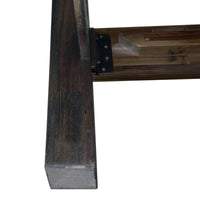 Bed Frame Queen Size in Solid Wood Veneered Acacia Bedroom Timber Slat in Chocolate Furniture Kings Warehouse 